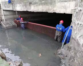 南京泵站钢栅栏定制安装(2)